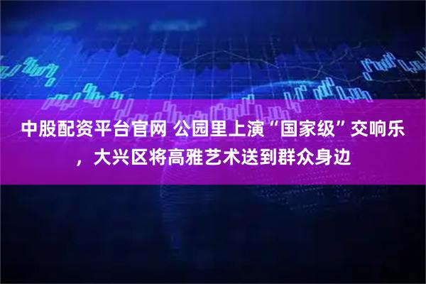 中股配资平台官网 公园里上演“国家级”交响乐，大兴区将高雅艺术送到群众身边