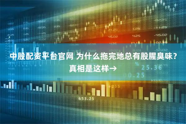 中股配资平台官网 为什么拖完地总有股腥臭味？真相是这样→